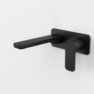 Caroma Luna II Wall Basin/Bath Mixer 180mm - Satin Black