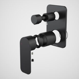 Caroma Luna II Bath/Shower Mixer with Diverter Trim Kit - Satin Black