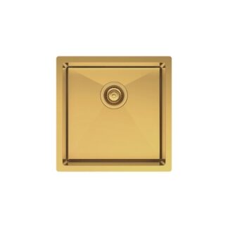 Fienza Hana Single Bowl Sink 32L Rugged Brass Includes Sink Protect Top/Undermount 450X450X200mm