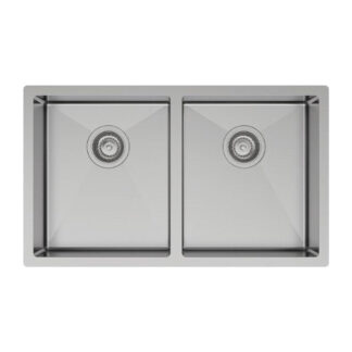 Fienza Hana Double Bowl Sink 30L-15L Top/Undermount NTH Includes Colander And Roller