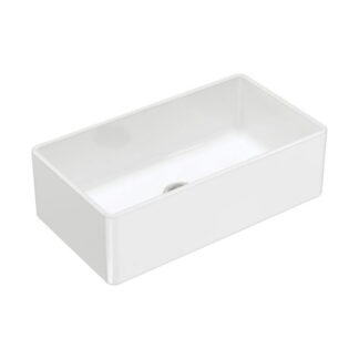 Fienza Olivia Butler Sink Large 835 Reversible Fluted & Flat Fire Clay Gloss White