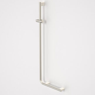Caroma Opal Support Shower Rail 90 Degree Angled - Brushed Nickel