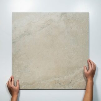 Tuscan Beige Travertine Look Tile 600mm x 600mm External-SAMPLE