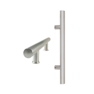 Zanda Round Profile Pull Handles 1200mm Stainless Steel