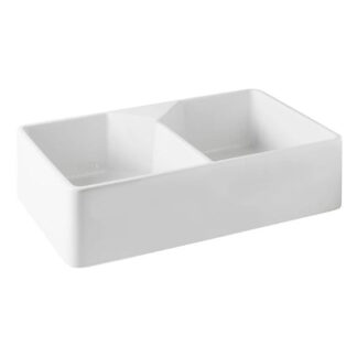 Turner Hastings Chester Double Flat Front Fine Fireclay Butler Sink