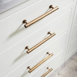 Castella Tarn 160mm Hammered Handle Aged Brass