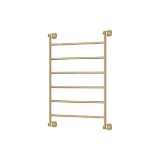 Fienza Lillian Heated Towel Rail 600 x 800mm Urban Brass