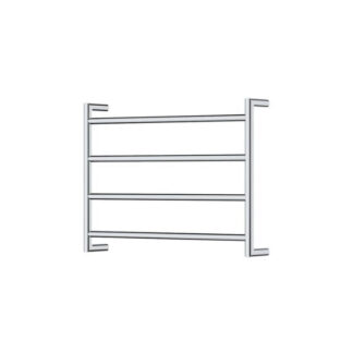 Fienza Kaya Round Heated Towel Rail 600X450X100mm 4 Bars Chrome