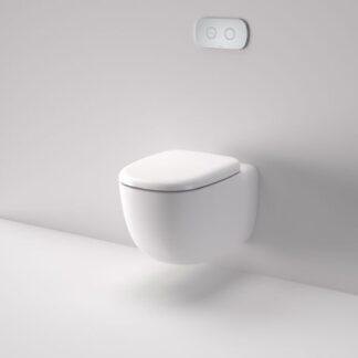 Caroma Contura II Cleanflush Wall Hung Invisi Series II Suite GermGard - Gloss White