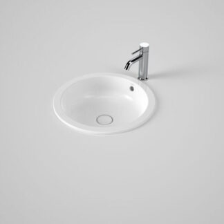 Caroma Liano II 440mm Round Under/Over Counter Basin - White (with Overflow)
