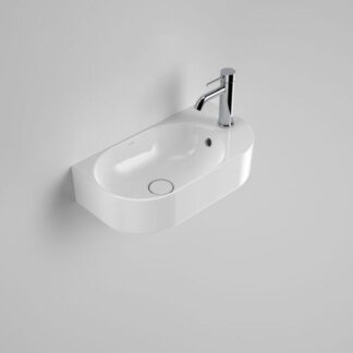 Caroma Liano II Hand Wall Basin (1 Tap Hole) - White (with Overflow)