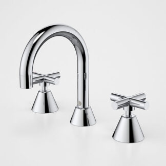 Caroma Coolibah Classic Cross Basin Tap Set Chrome