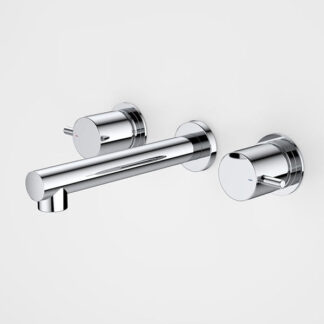 Caroma Luna Lever Wall Basin Set Chrome