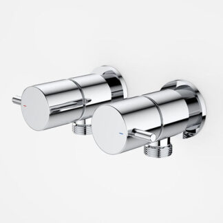 Caroma Luna Lever Lead Free Washing Machine Tap Set Chrome