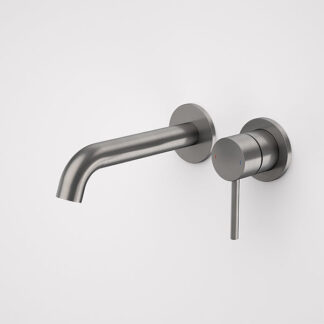Caroma Liano II Wall Basin/Bath Mixer Set Gunmetal - CLEARANCE