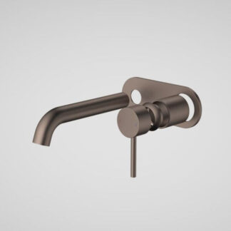 Caroma Liano II 175mm Wall Basin/Bath Trim Kit - Rounded Cover Plate - Brushed Bronze
