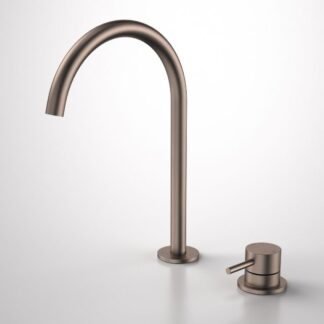 Caroma Liano II Hob Basin/Sink Mixer Set 200mm - Brushed Bronze