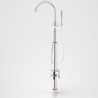 Caroma Liano II Freestanding Bath Filler with Hand Shower Chrome - Trim Kit