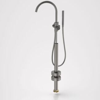 Caroma Liano II Freestanding Bath Filler with Hand Shower Gunmetal - Trim Kit