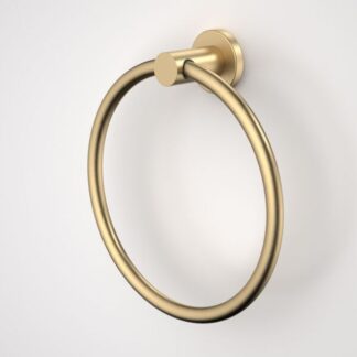 Caroma Liano II Towel Ring - Brushed Brass