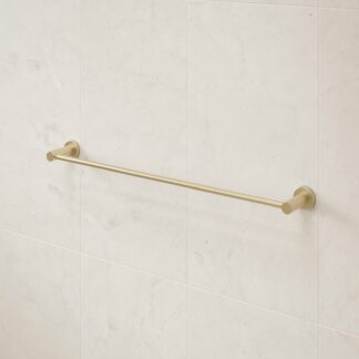 Caroma Liano II Single Towel Rail 640mm - Brushed Brass