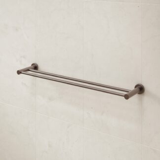 Caroma Liano II Double Towel Rail 640mm - Brushed Bronze