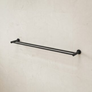 Caroma Liano II Double Towel Rail 840mm - Matte Black
