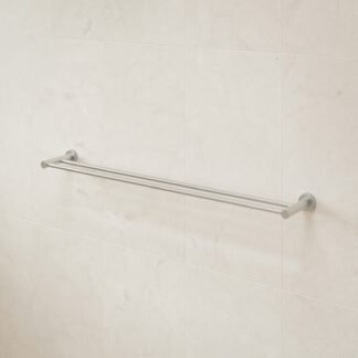 Caroma Liano II Double Towel Rail 840mm - Brushed Nickel