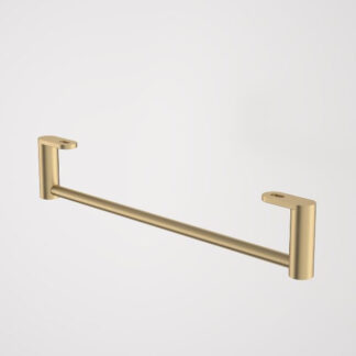 Caroma Liano II Hand Wall Basin Integrated Towel Rail - Brushed Brass