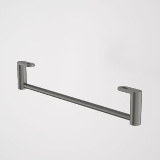 Caroma Liano II Hand Wall Basin Integrated Towel Rail - Gunmetal