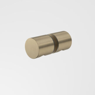 Caroma Shower Door Round Knob Brushed Brass