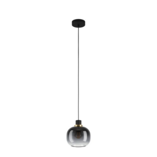 Eglo Oilella Sonstige Pendant Light Black Grey Glass