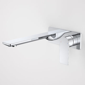 Caroma Urbane II 220mm Wall Basin/Bath Mixer Rectangle Chrome - CLEARANCE