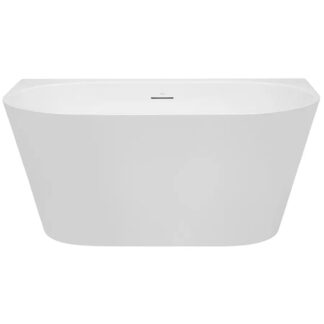 Decina Alegra 1400 Back-To-Wall Freestanding Bath with Integrated Overflow