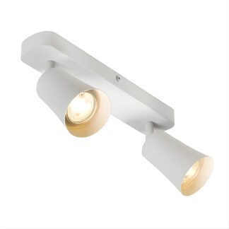 Telbix Alvey GU10 2 Light Spotlight White