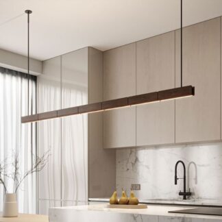 Fluxwood Array Timber Linear Pendant Light