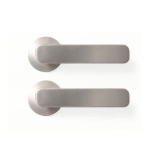 Momo Aspen Dummy Lever Door Handle Set Dull Brushed Nickel