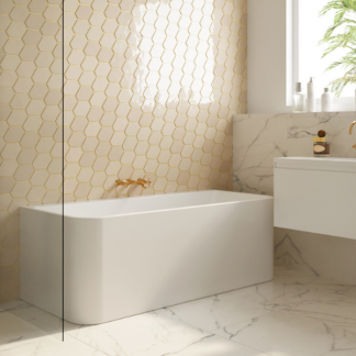 BelBagno Alto Back-to-Wall Bathtub 1500mm