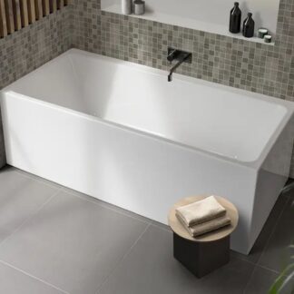 Decina Bianco Back-to-Wall / Corner Freestanding Bath 1700mm