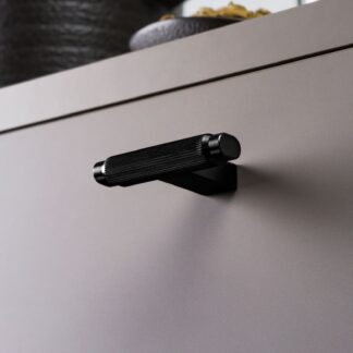 Momo Handles Brooklyn T Knob 55mm Brushed Black