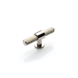 Momo Belgravia Knurled 82mm Solid Brass T Knob Polished Nickel