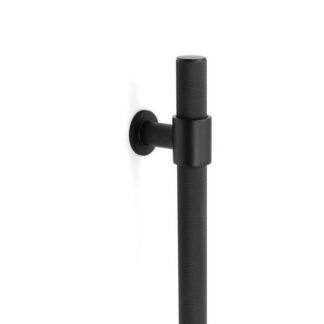 Momo Belgravia Knurled Door Pull Handle 496mm Matte Black
