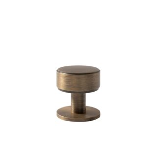 Momo Handles Belgravia 35mm Round Knob Plain Dark Brushed Brass
