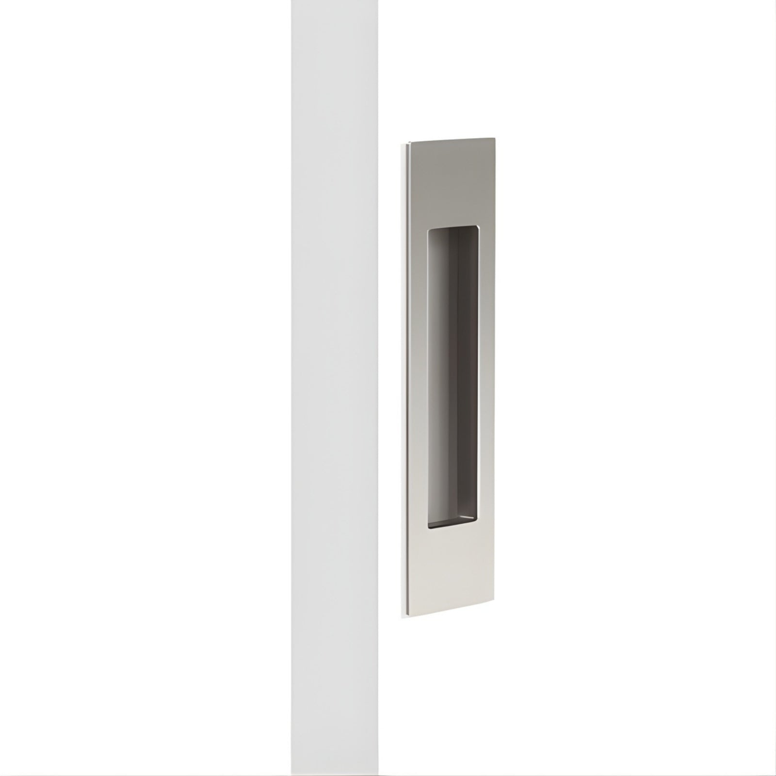 Nidus Mardeco rectangular flush pull (each) Brushed Nickel
