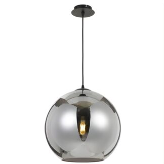 Telbix Bondi 40cm Pendant Light E27 Smoke
