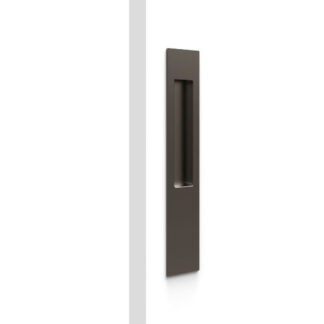 Nidus Mardeco rectangular flush pull (long plate 257mm) Bronze (sold as EACH)