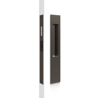 Nidus Mardeco rectangular flush pull Snib lock set Bronze (inside snib, no cylinder)