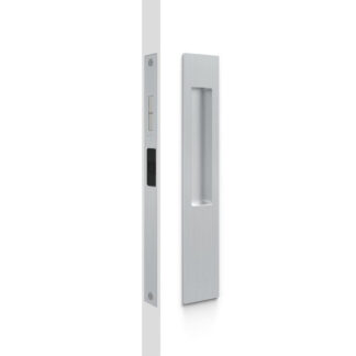 Nidus Mardeco rectangular flush pull Snib lock set Brushed Satin Chrome (inside snib, no cylinder)