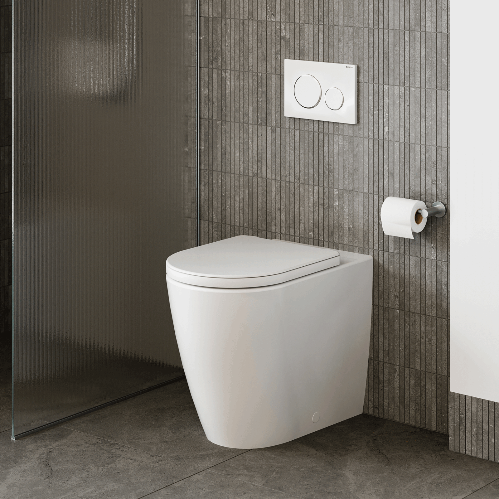 Build Your In-Wall Toilet: Caroma Urbane II Luxe Cleanflush Wall Faced Toilet Pan with Geberit Sigma Cistern Option