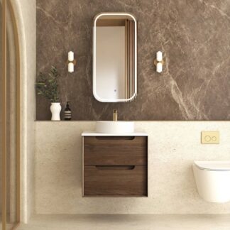 Otti Byron Wall Hung Cabinet Only - Sable Walnut